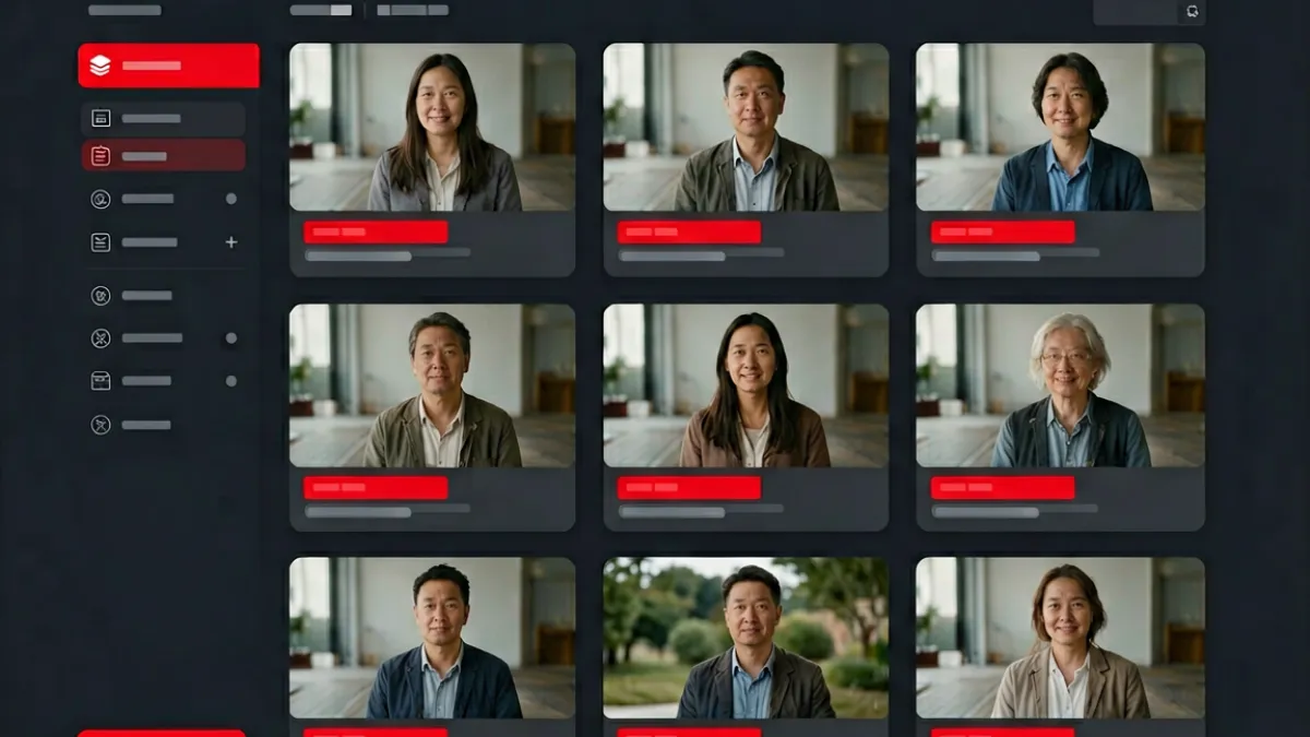 黑丝在线观看平台品牌介绍页面的主视觉图，展示内容分类导航与视频缩略图排列的截图场景
